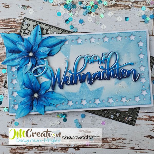 Stanzschablone - Weihnachtsstern + A6